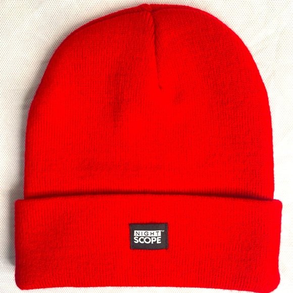NWT Night Scope Beanie Cap Mens OSFA Toboggan LED Light Mount Holder Rave Hat - Picture 2 of 10